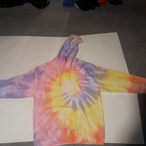 Tye dye hoody with pocket dreamsicle new with tags